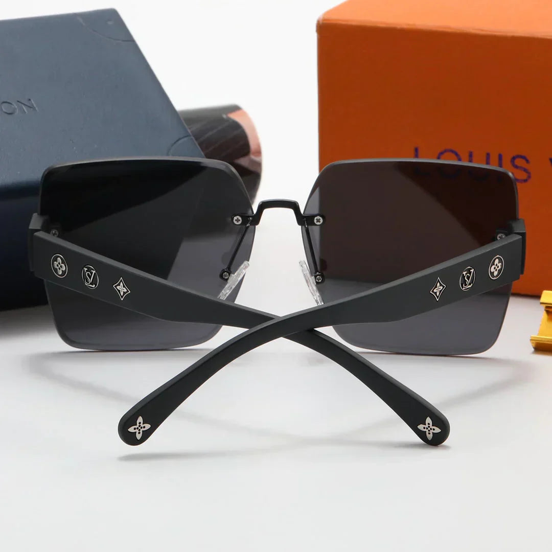 4 color luxury flower letter polarized sunglasses