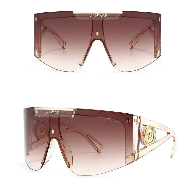 6 Colors One-piece Oversized Frame One-piece Retro Modern Charm Sunglasses