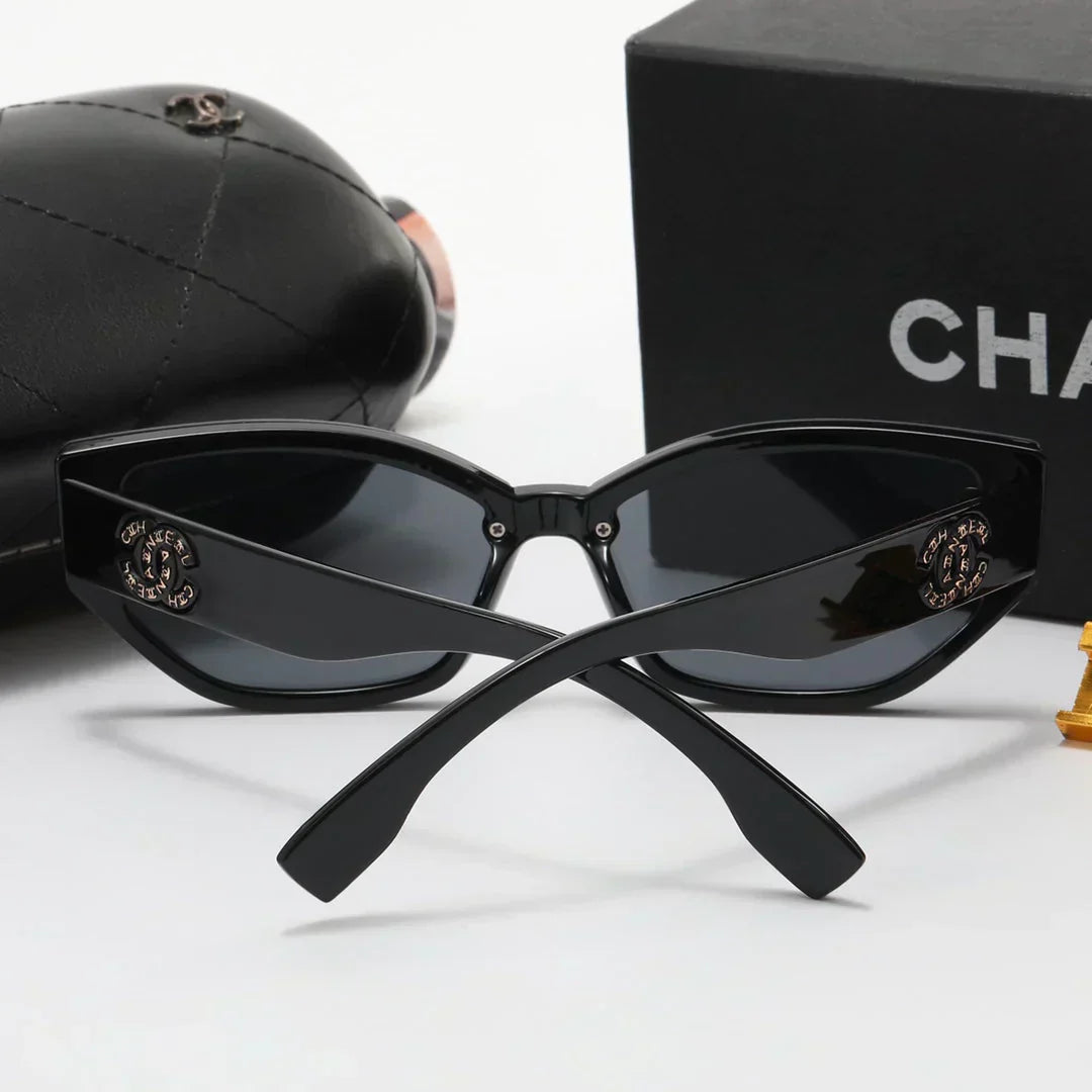 4 color fashion inlaid letter polarized sunglasses