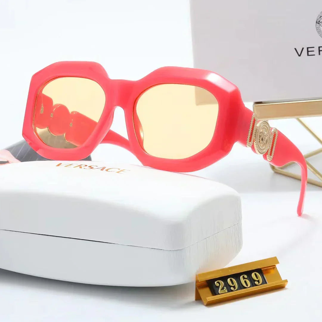 9-color fashion lion head polarized sunglasses
