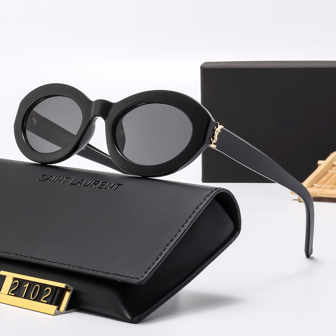 6 colors round lens sunglasses 2102