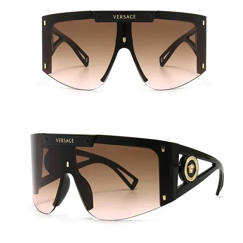 6 Colors One-piece Oversized Frame One-piece Retro Modern Charm Sunglasses