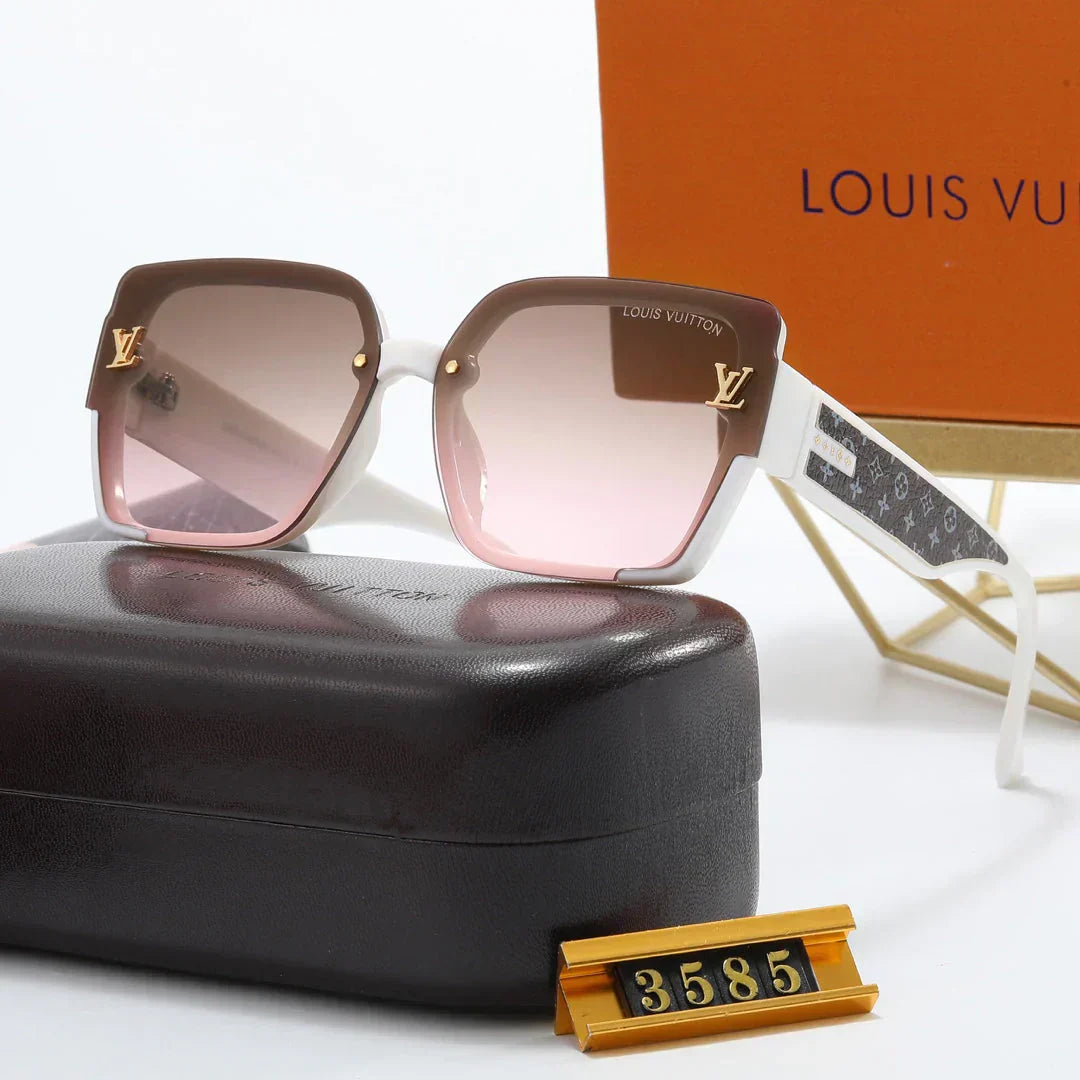 5-color fashion four-leaf clover print temple polarized sunglasses