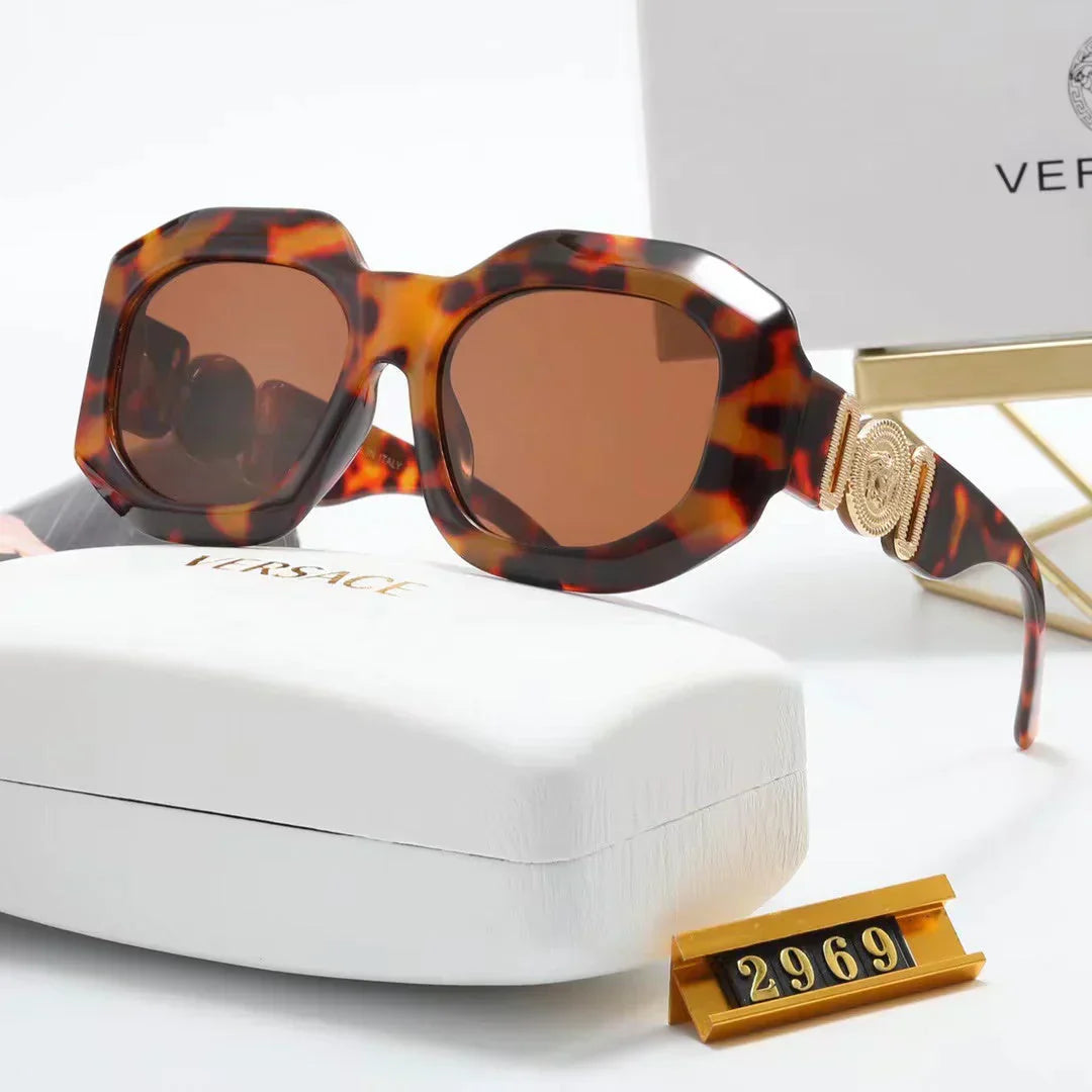 9-color fashion lion head polarized sunglasses