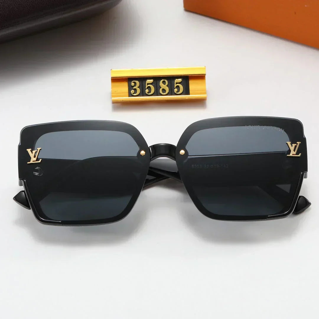 5-color fashion four-leaf clover print temple polarized sunglasses
