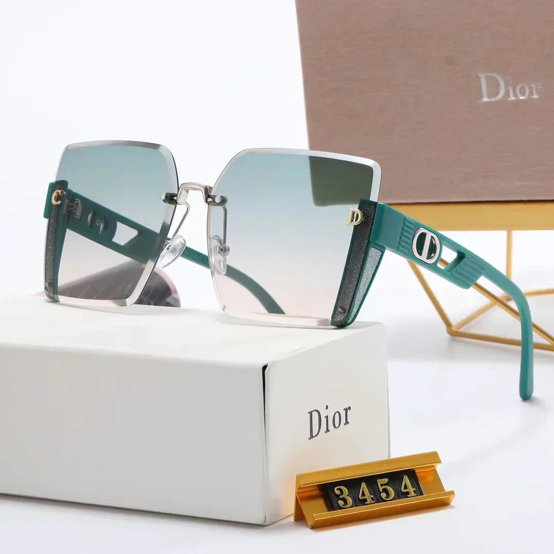 6-color fashion strip hollow temple polarized sunglasses