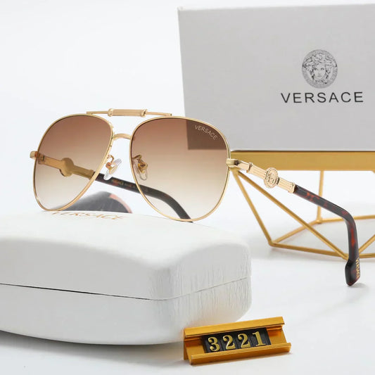 6 colors fashion oval double bridge frame polarized sunglasses