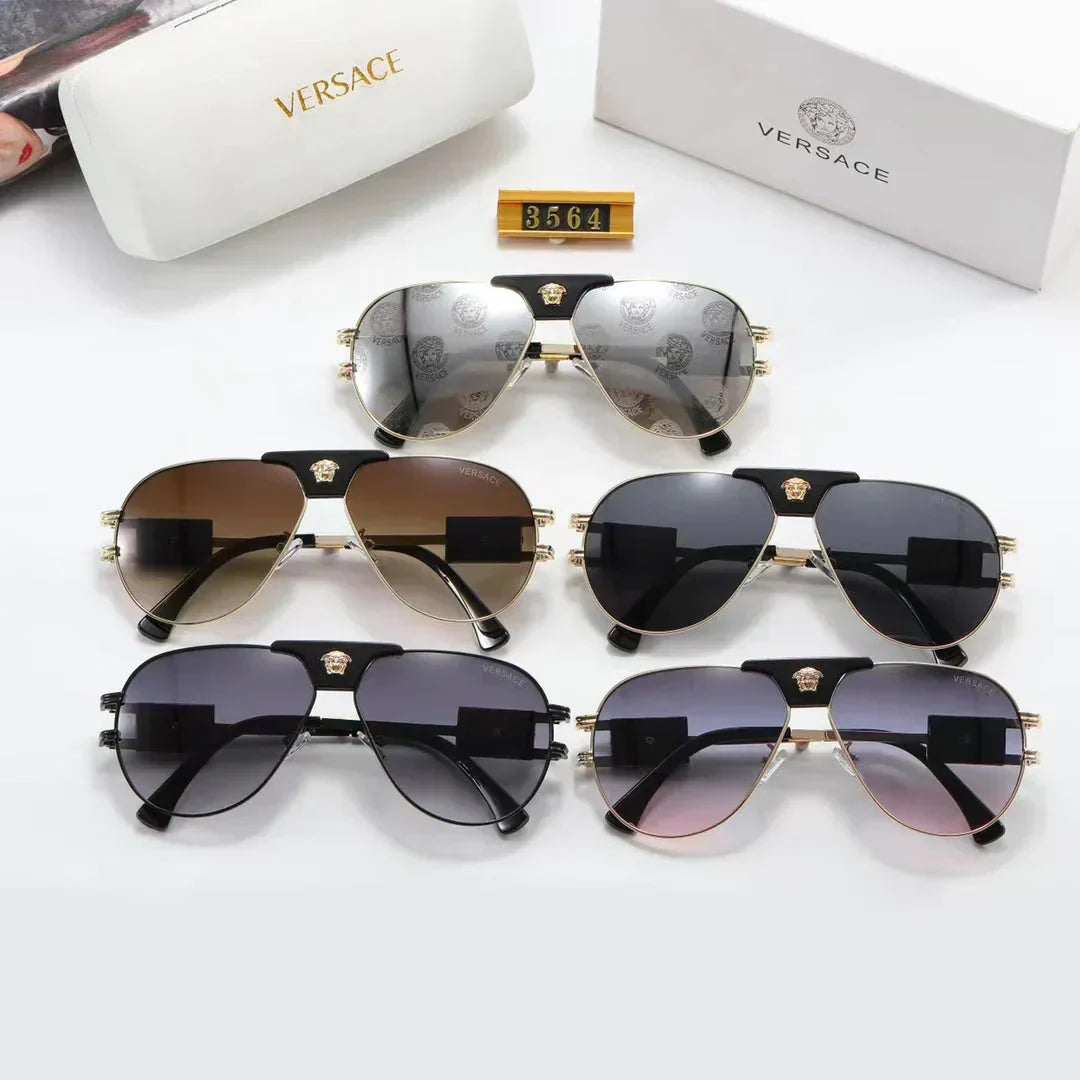 5-color fashion lion head temple sunglasses polarized glasses