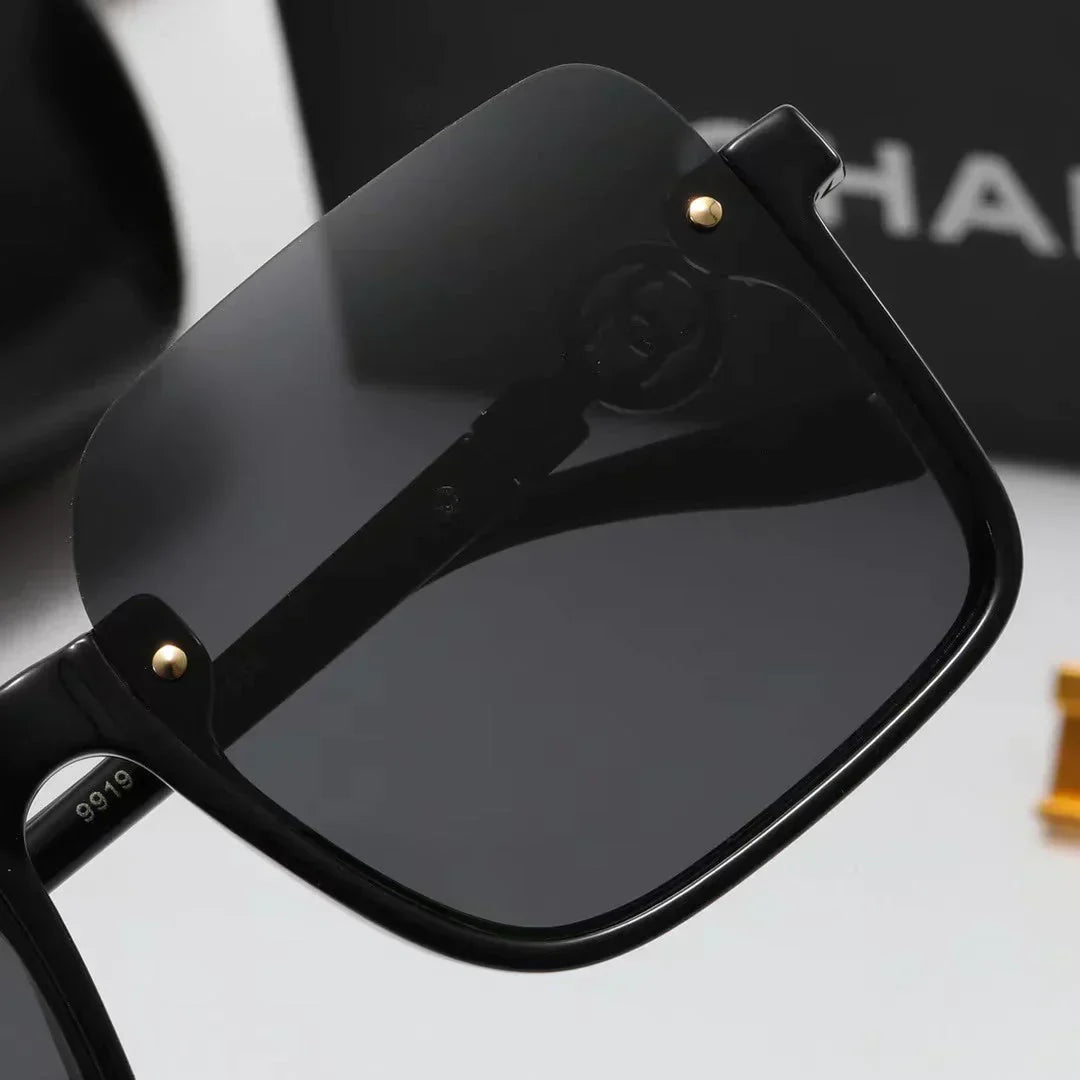 5-color fashion half-frame floral pattern temple polarized sunglasses