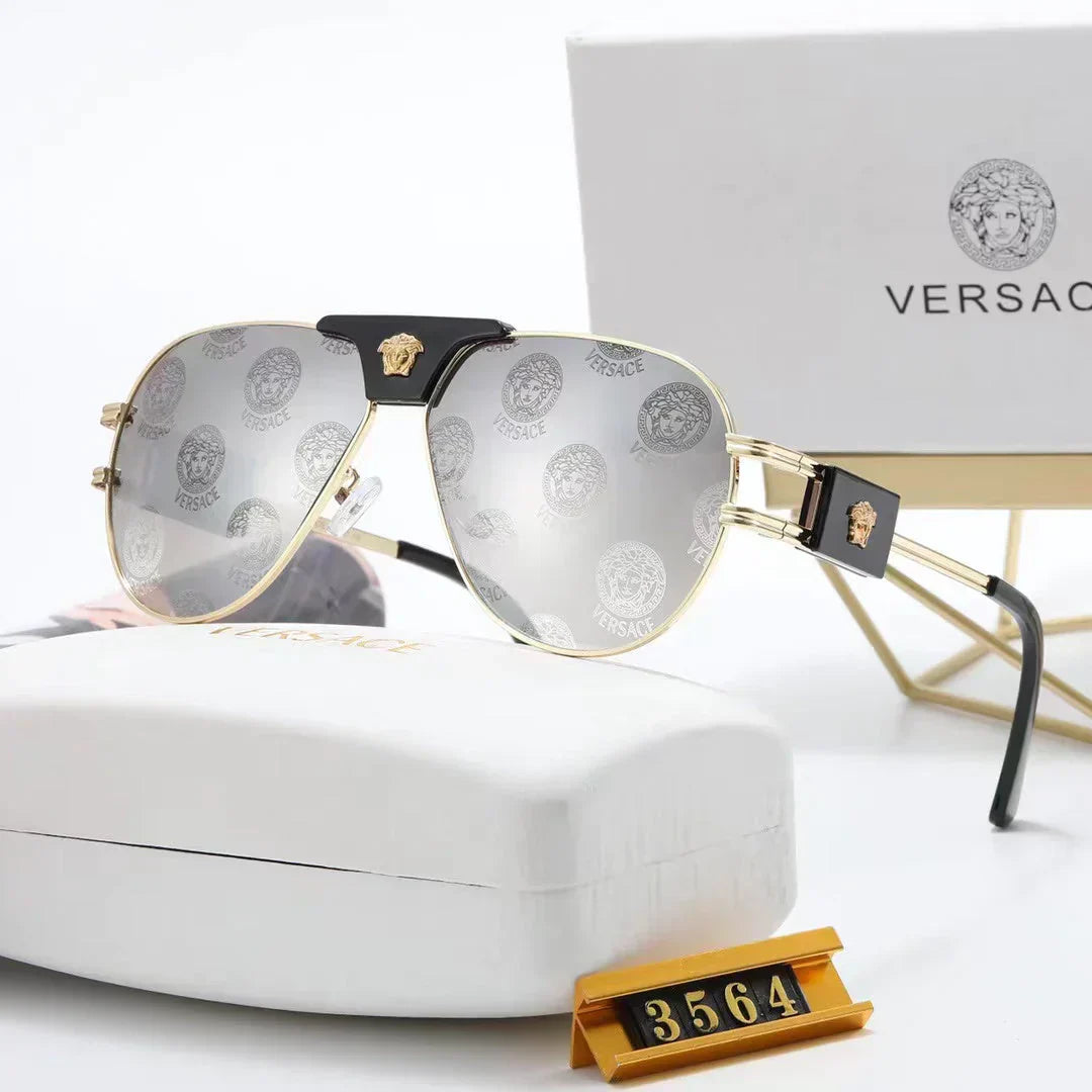 5-color fashion lion head temple sunglasses polarized glasses