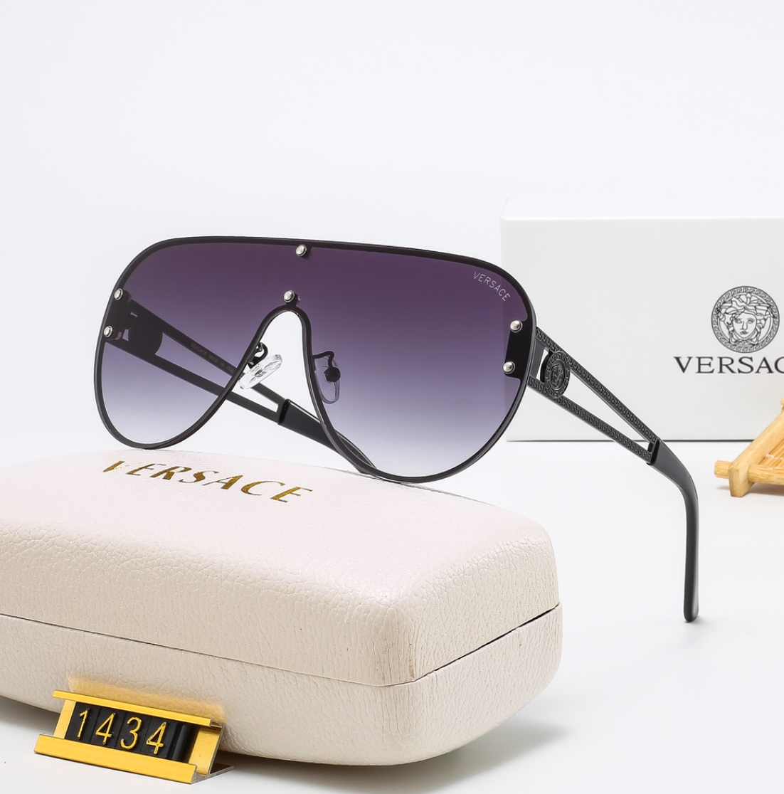 7 Colors Simple Oval  Polarized Flat Sunglasses