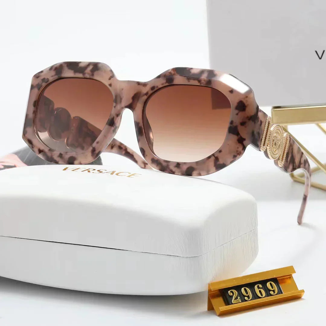 9-color fashion lion head polarized sunglasses