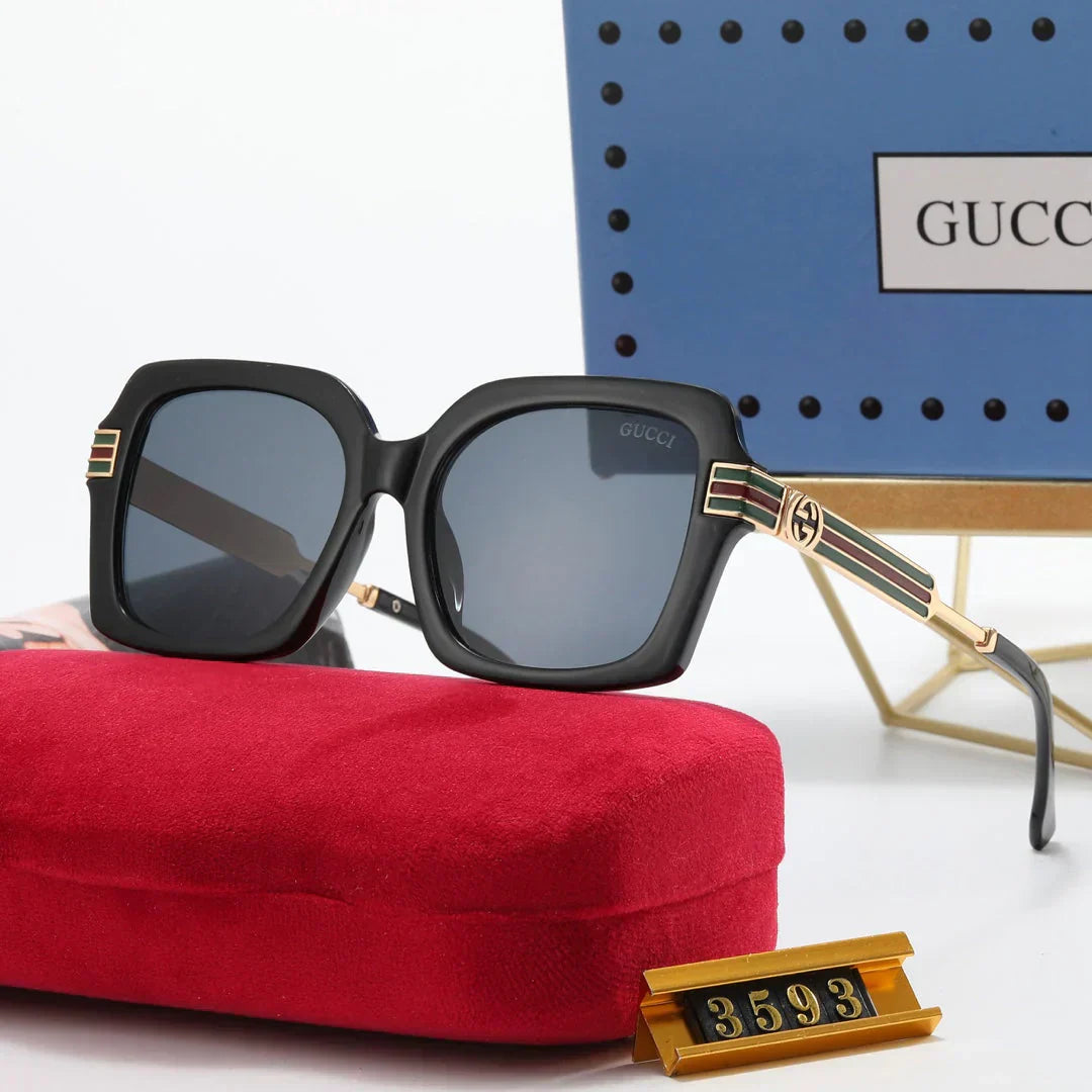5-color fashion printing stripe polarized sunglasses with temples