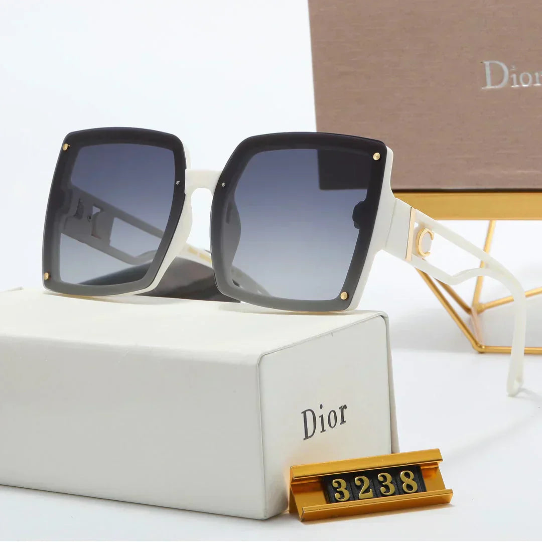 5 colors simple hollowed out mirror leg polarized sunglasses