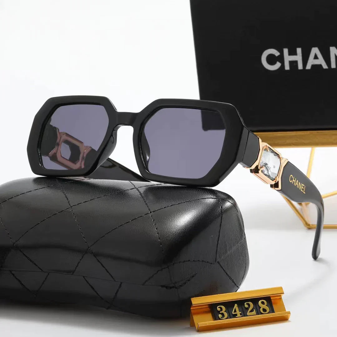 7-color fashion rhinestone temple polarized sunglasses