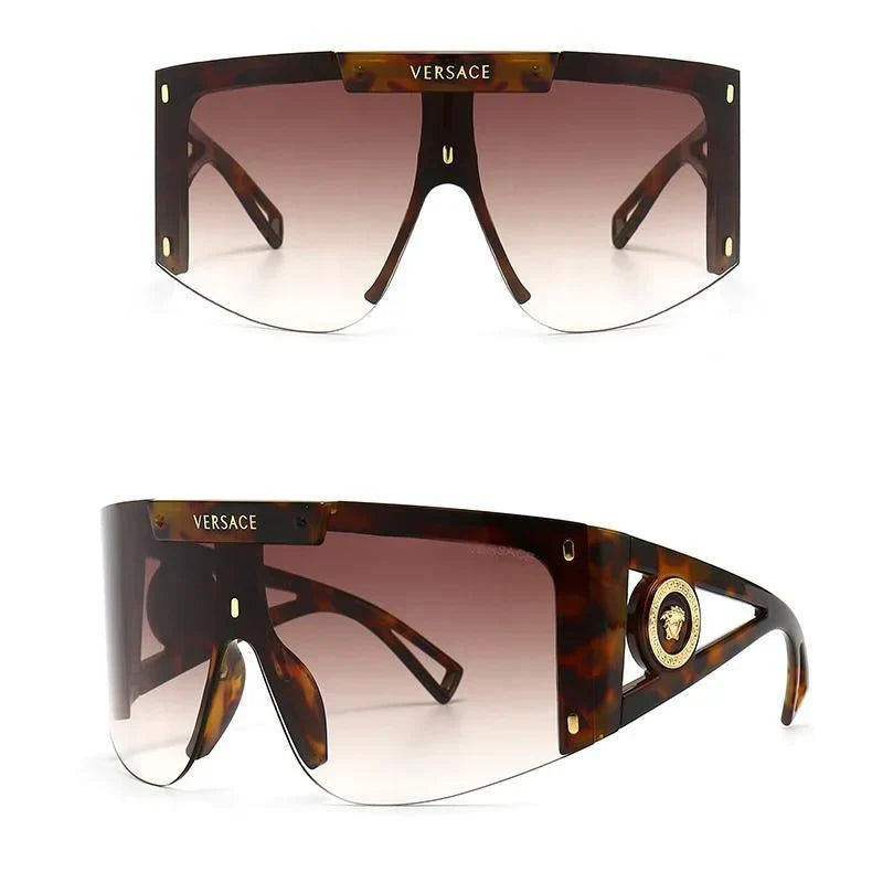 6 Colors One-piece Oversized Frame One-piece Retro Modern Charm Sunglasses