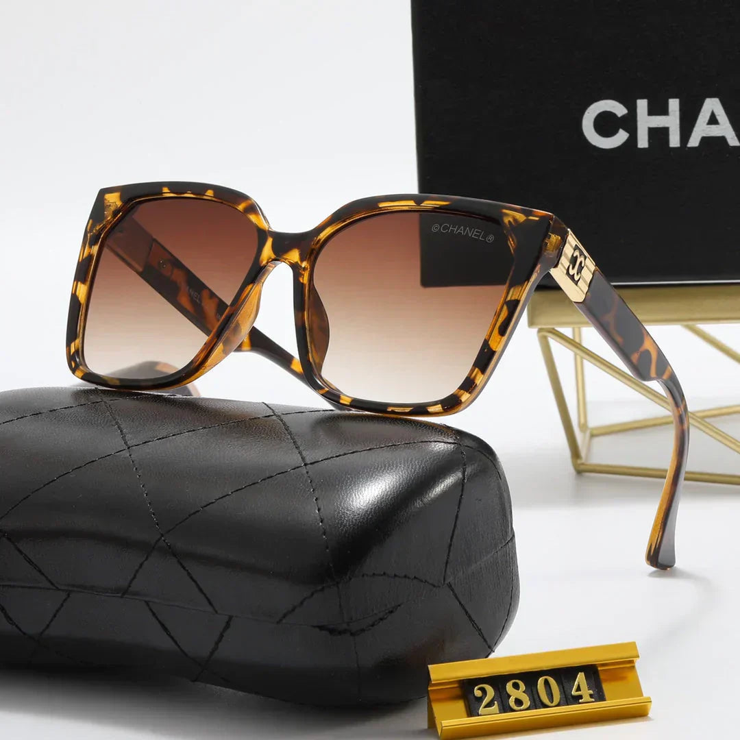 7 Colors Square Corrugated Temple Polarized Sunglasses