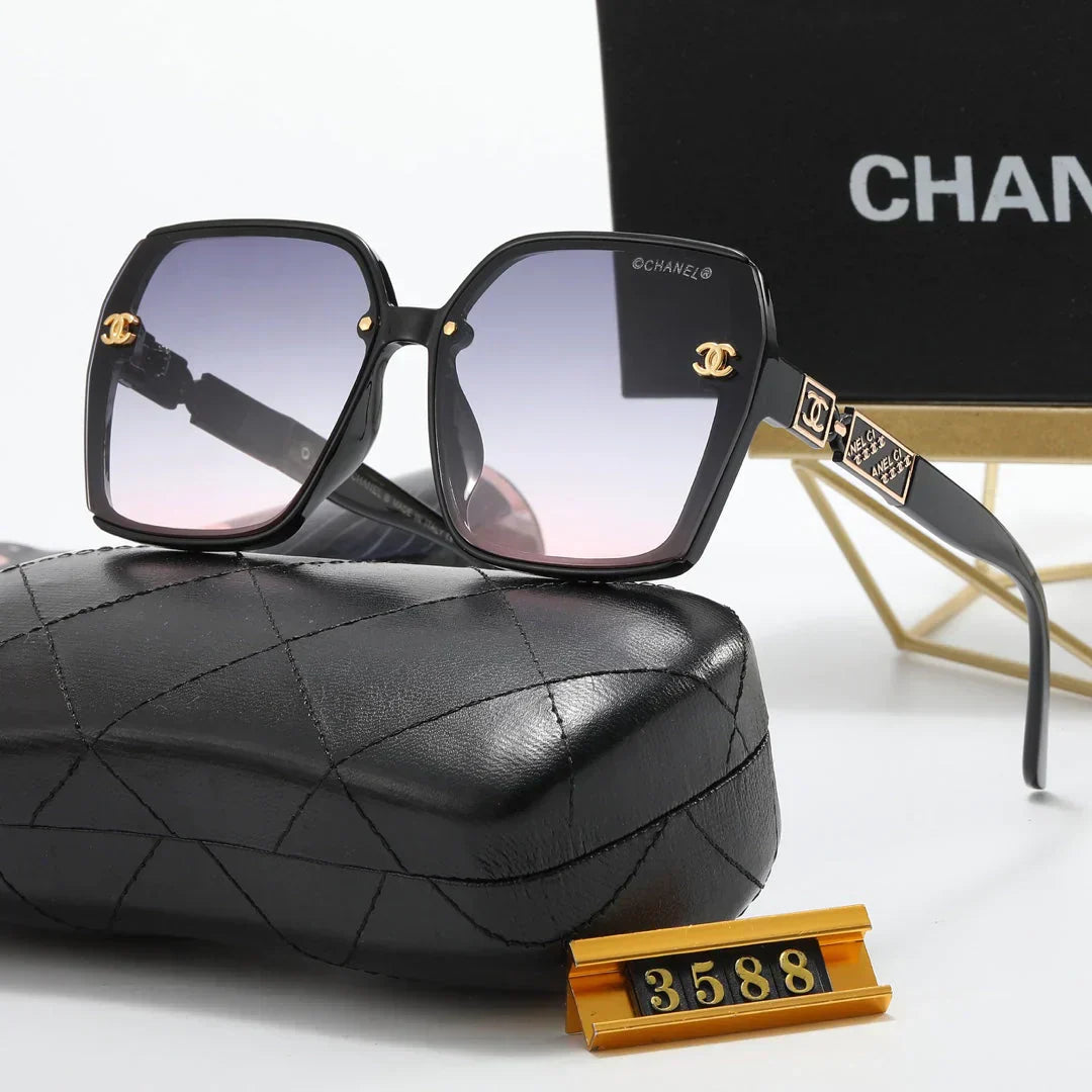 5-Color Fashion Printed Letter Polarized Sunglasses