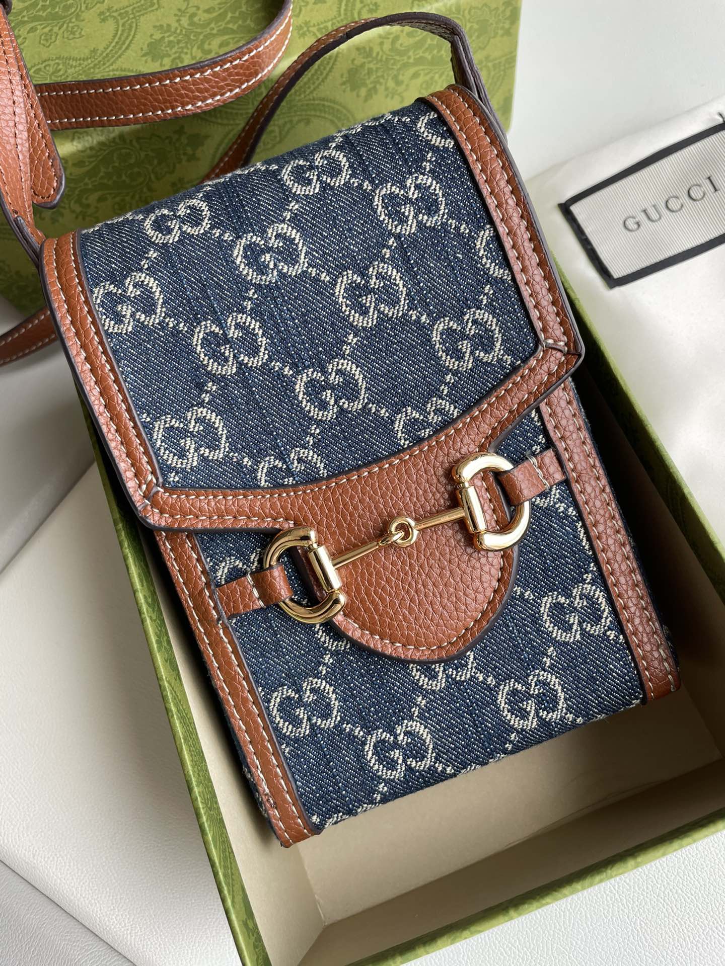 Horsebit 1955 mini Phone bag