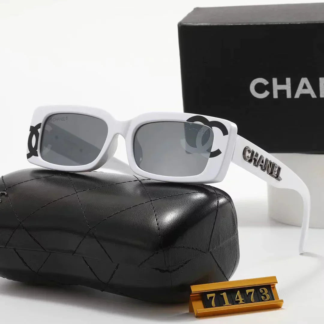 4-color fashion square frame polarized sunglasses