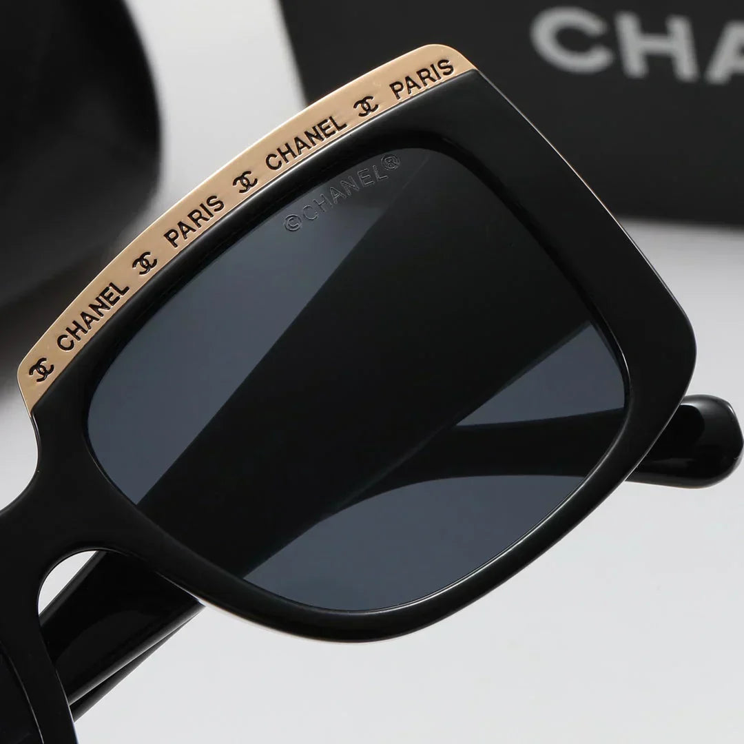 4 color fashion  letter eyebrow polarized sunglasses
