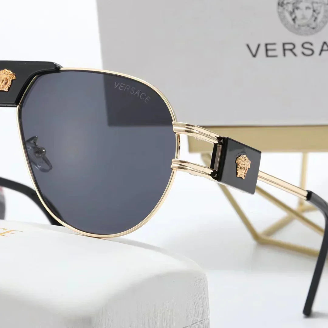 5-color fashion lion head temple sunglasses polarized glasses