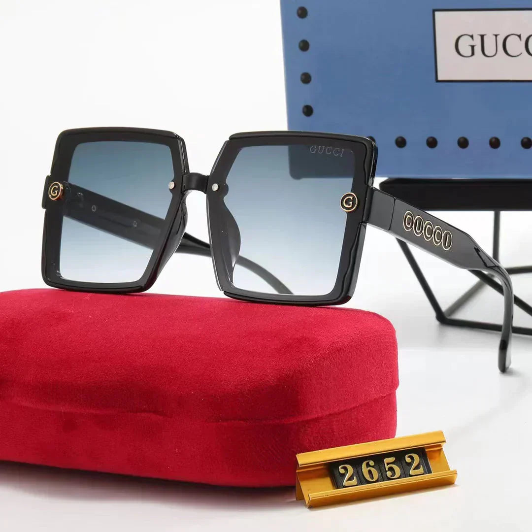 6-color fashion  letter temple sunglasses polarized glasses