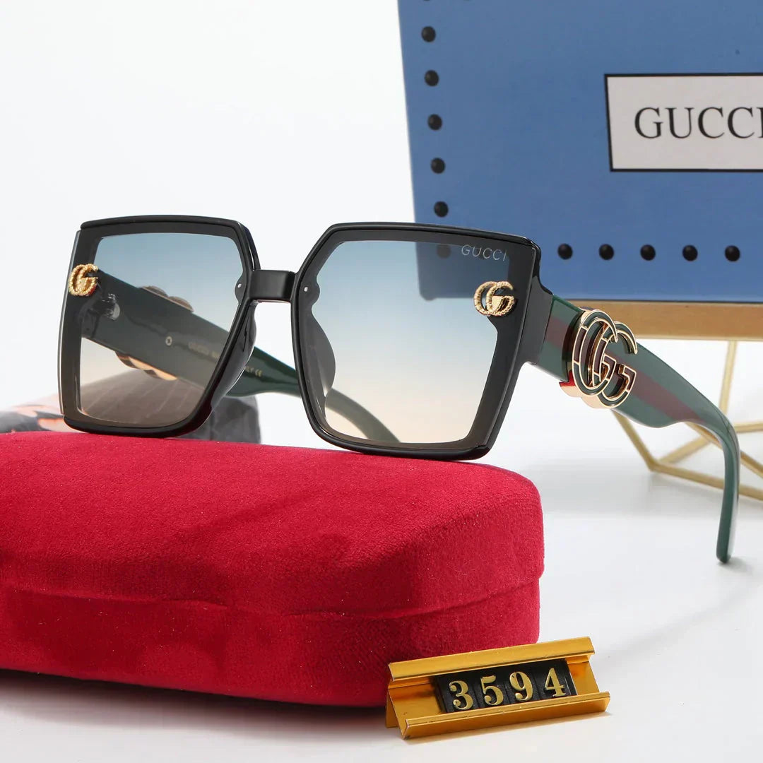 5-color fashion polarized sunglasses with letter temples