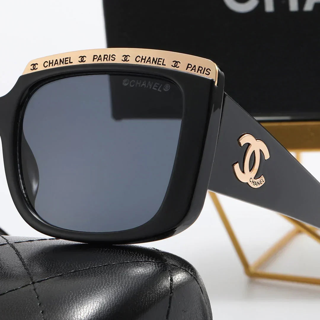 4 color fashion  letter eyebrow polarized sunglasses