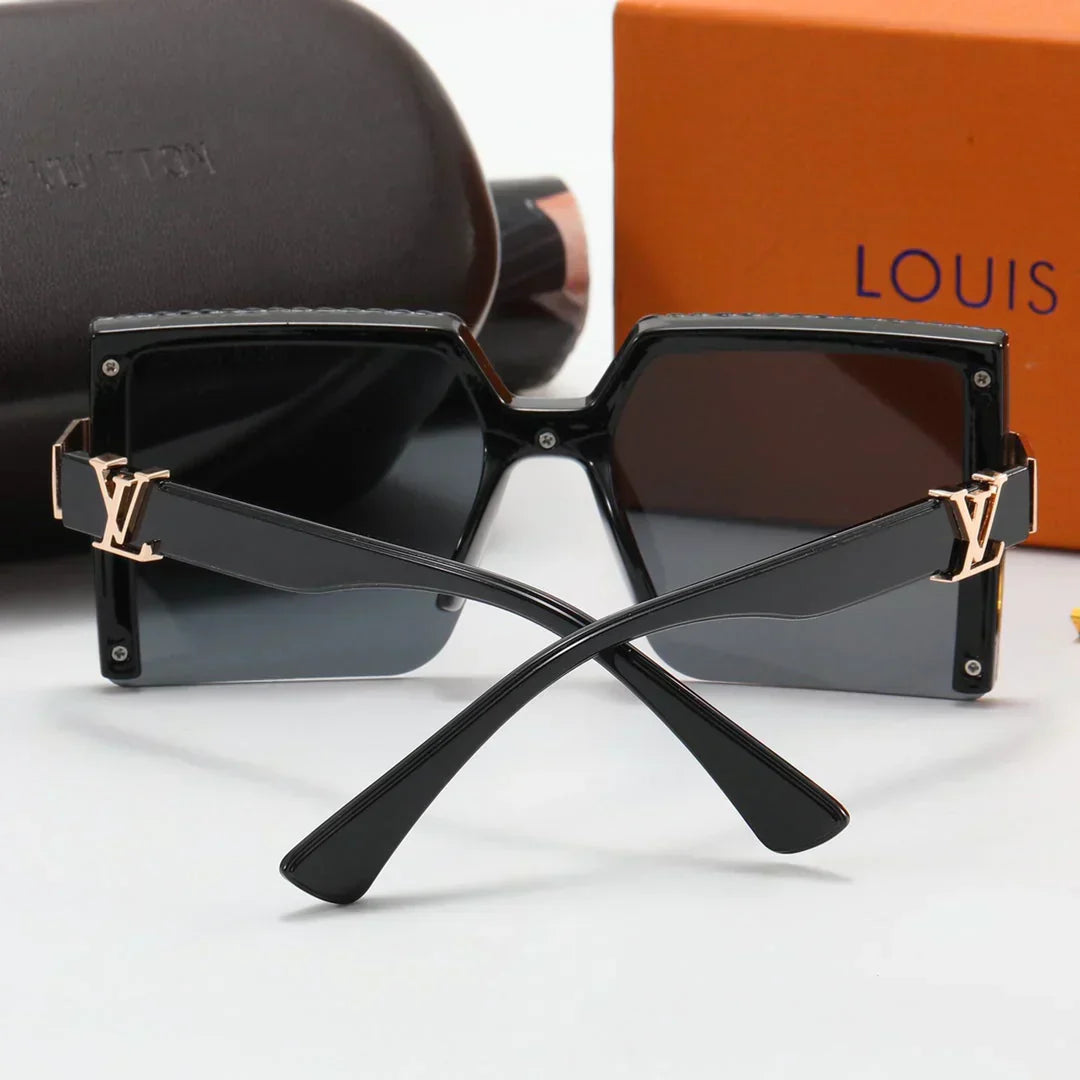 5-color stylish four-leaf clover border letter polarized sunglasses