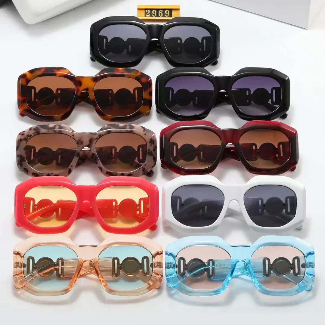 9-color fashion lion head polarized sunglasses