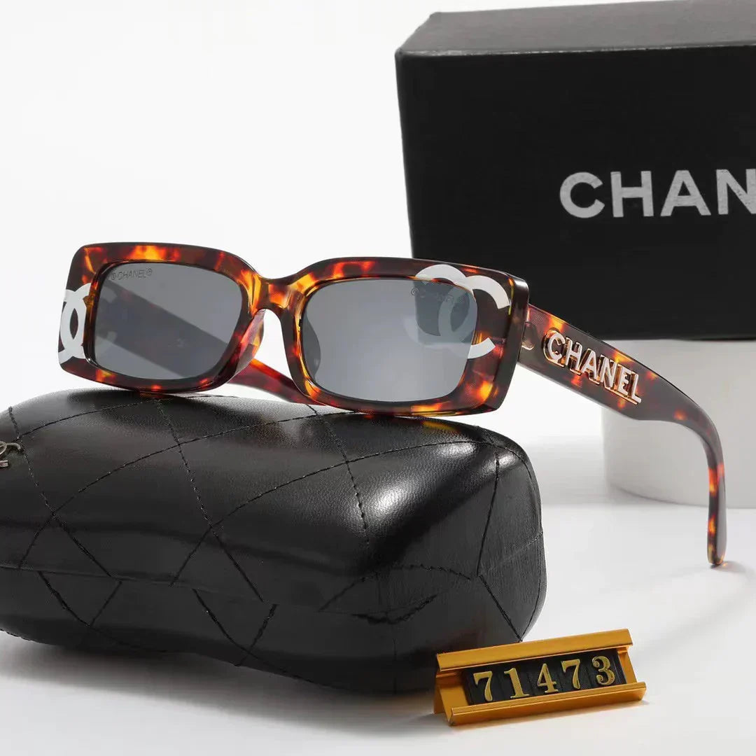 4-color fashion square frame polarized sunglasses