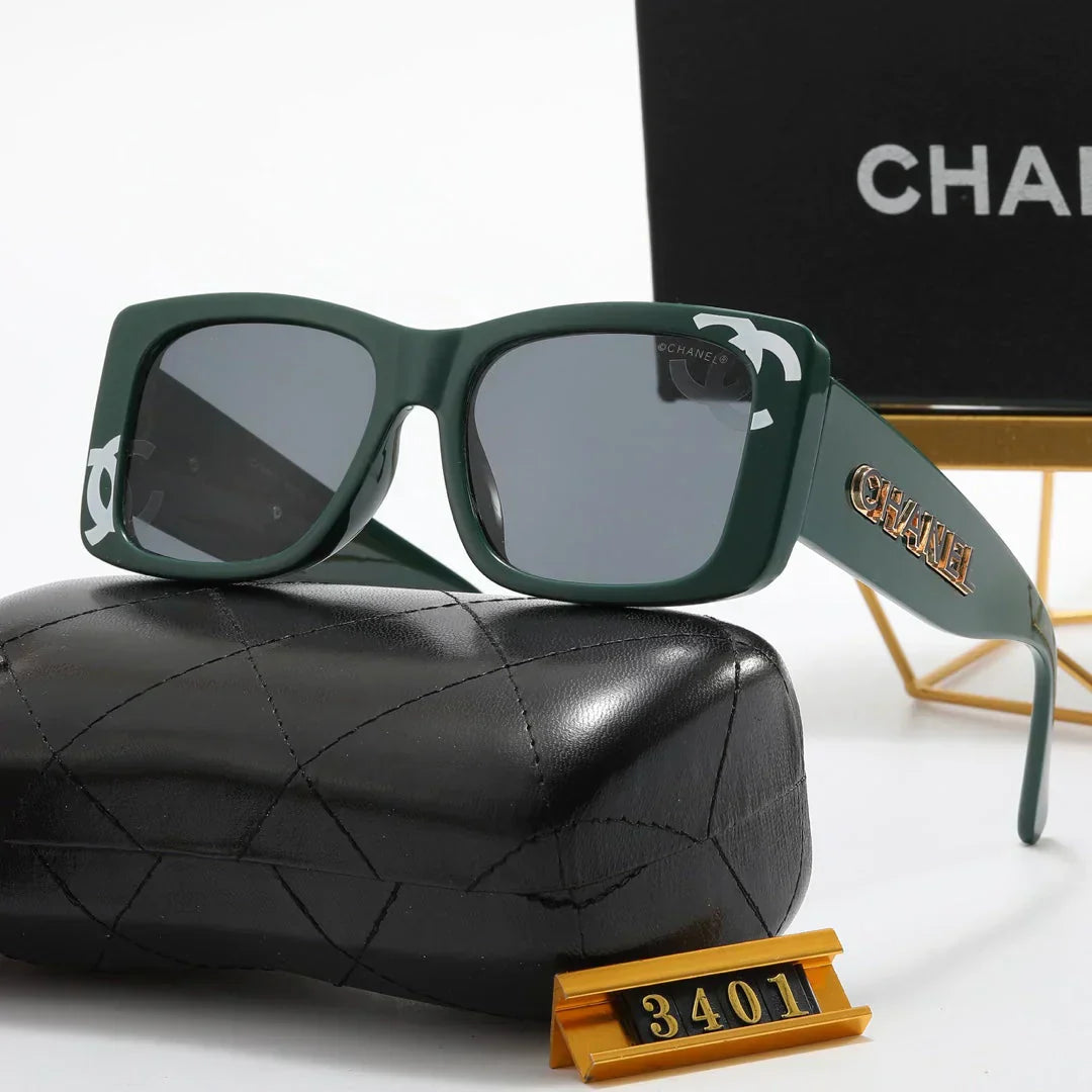 4 color fashion double  print frame polarized sunglasses