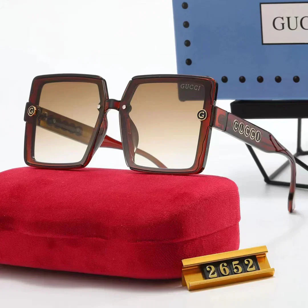 6-color fashion  letter temple sunglasses polarized glasses