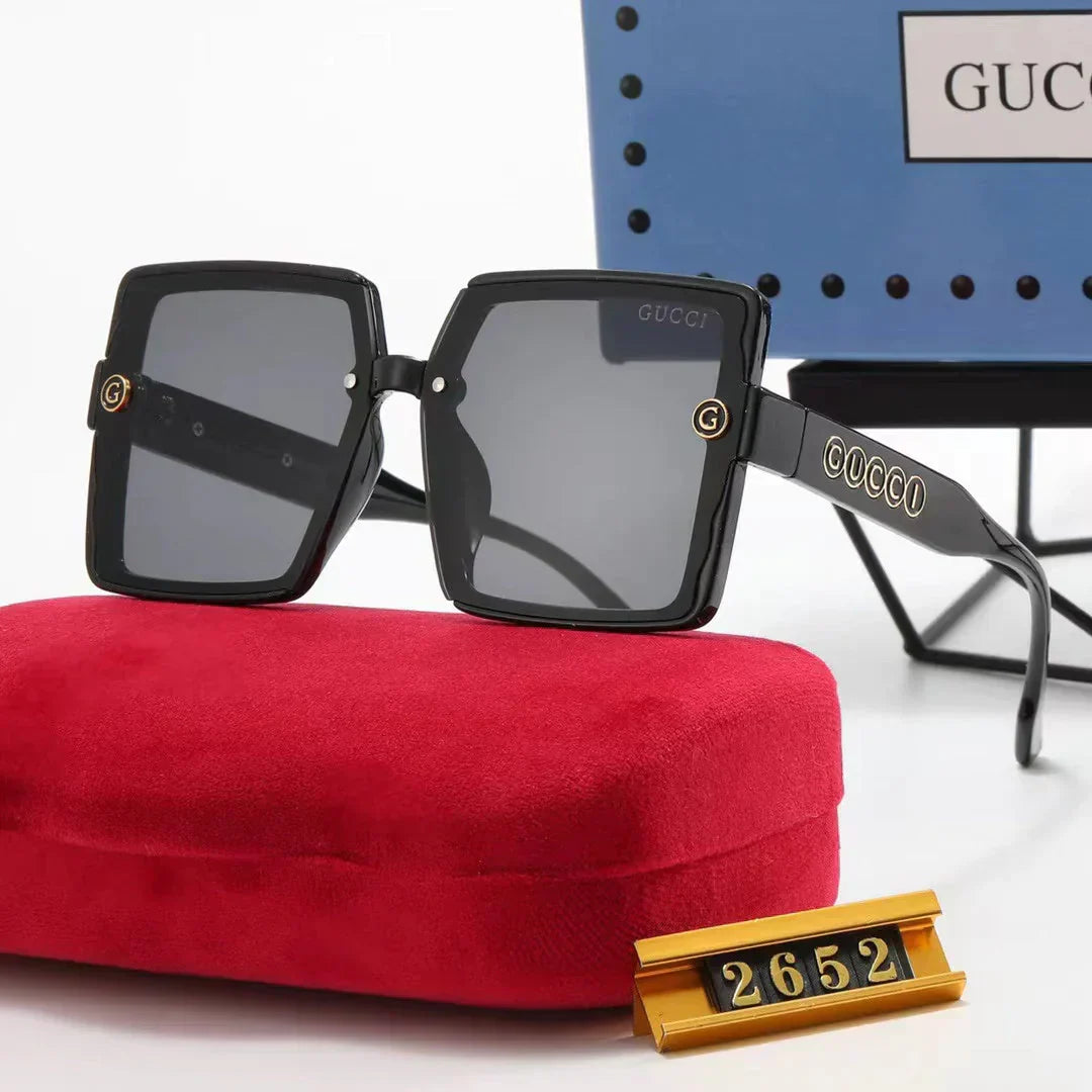 6-color fashion  letter temple sunglasses polarized glasses