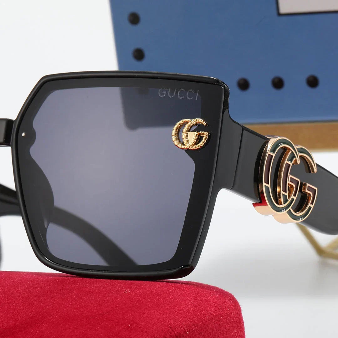 5-color fashion polarized sunglasses with letter temples