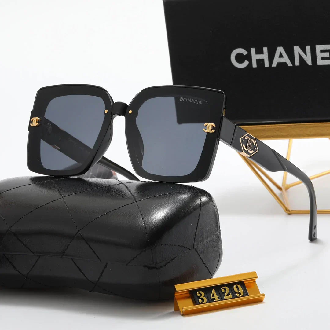 4 color fashion size 5 double C temple polarized sunglasses
