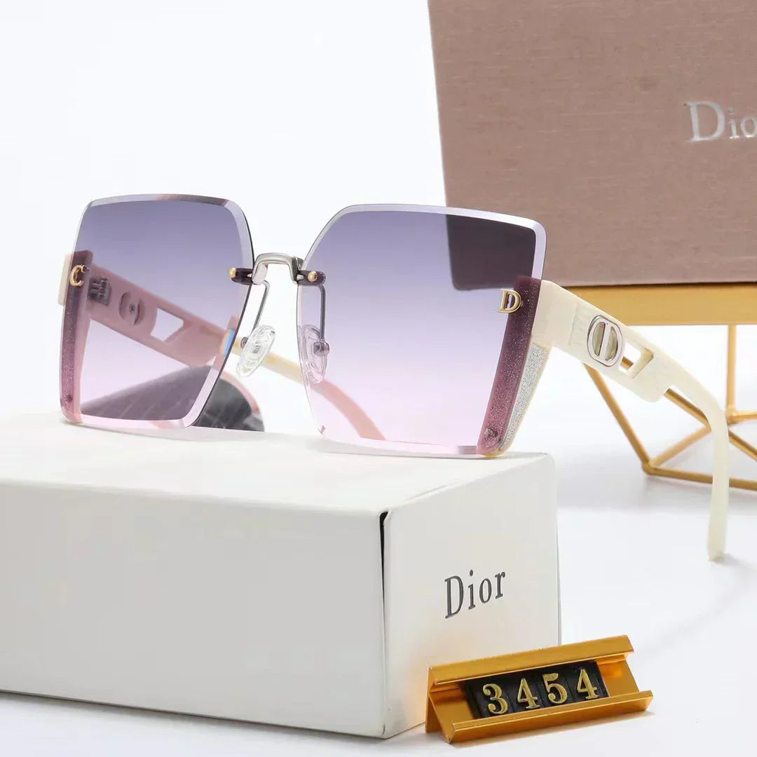 6-color fashion strip hollow temple polarized sunglasses