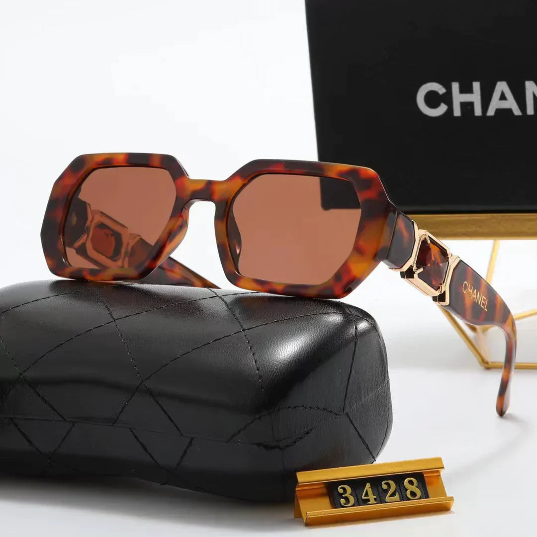 7-color fashion rhinestone temple polarized sunglasses