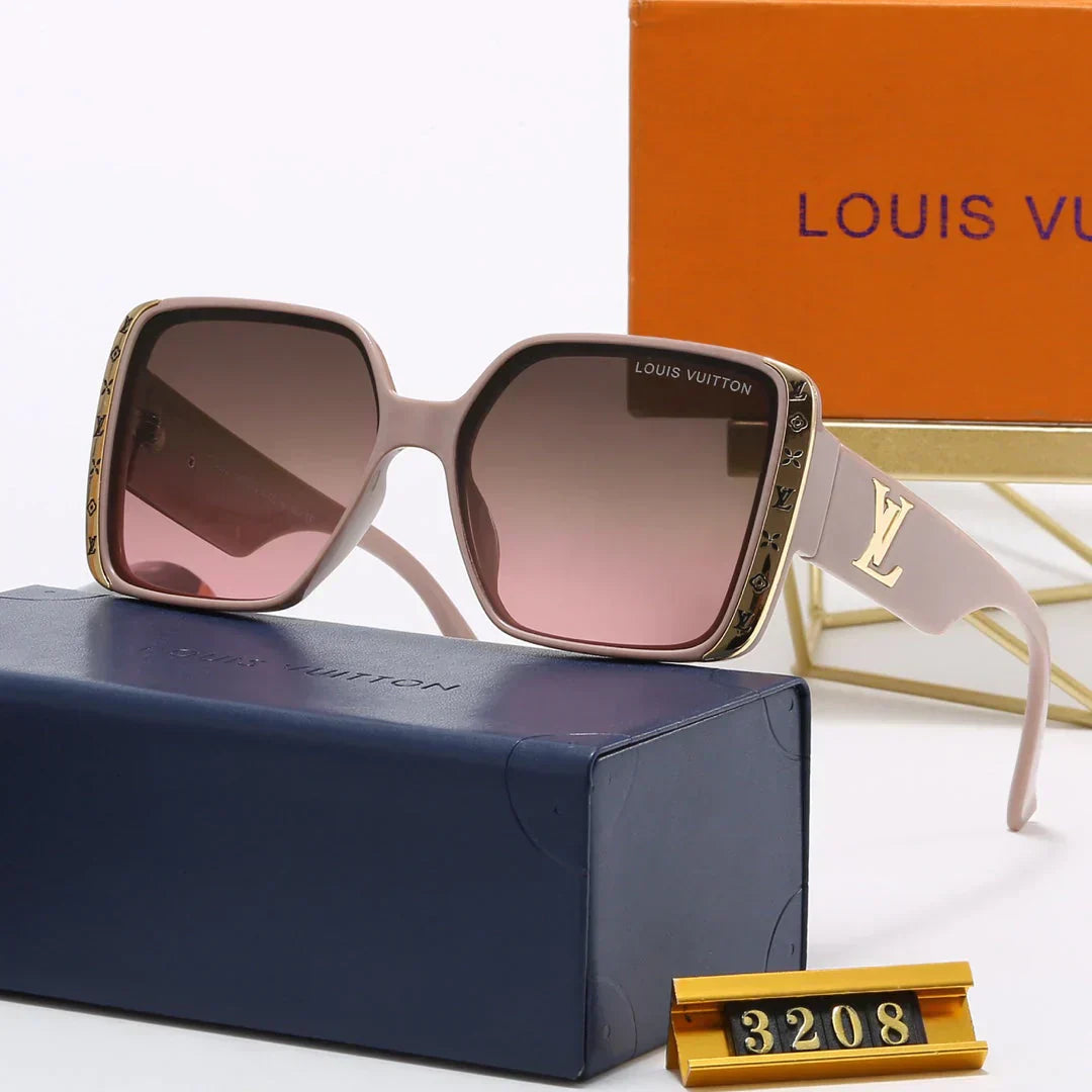 7  Colors Luxury Letter Print Frame Women's Fashion Sunglasses