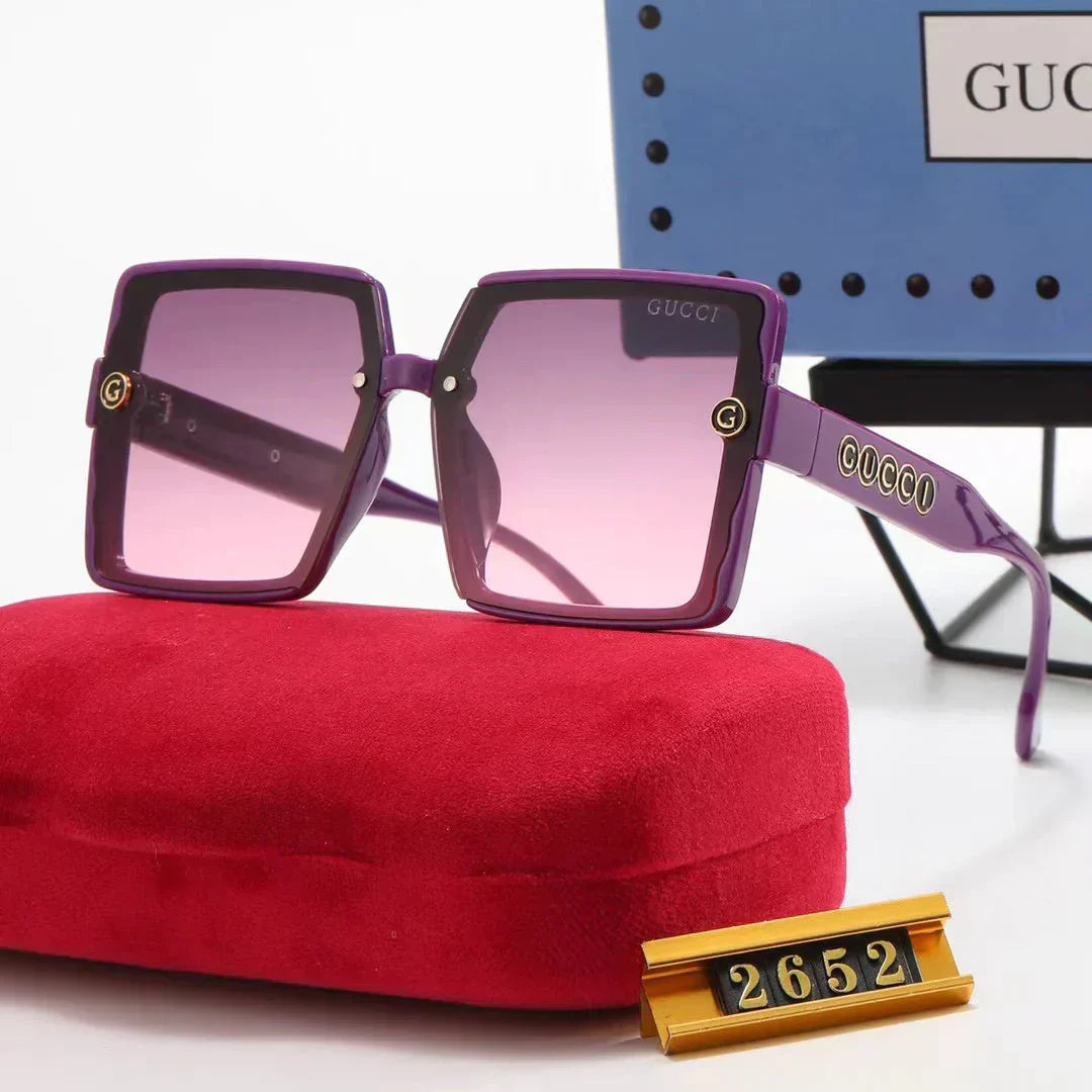 6-color fashion  letter temple sunglasses polarized glasses