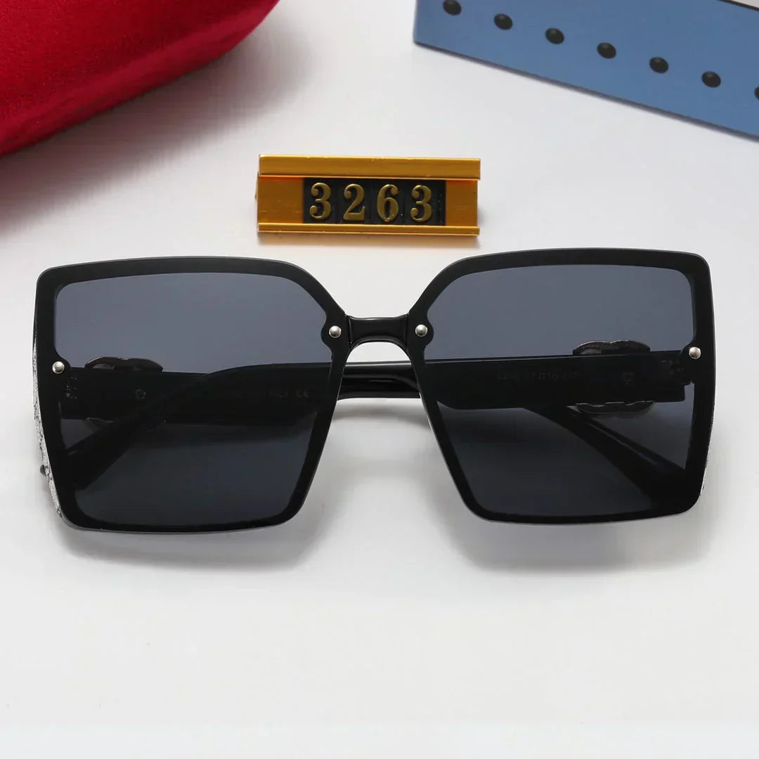 4 color luxury green and red printing polarized sunglasses