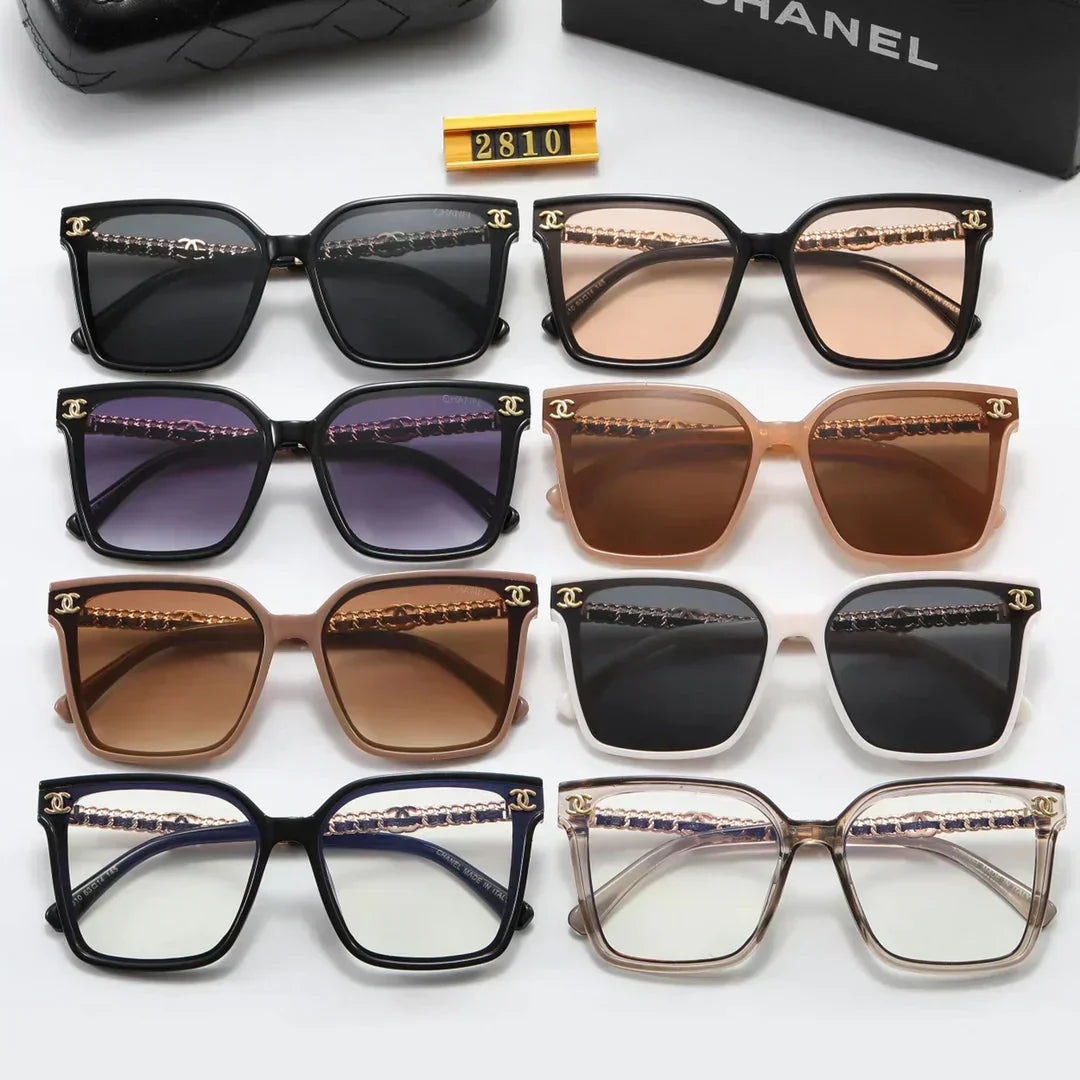 8-Color Fashion  Mirror Temple Polarized Sunglasses