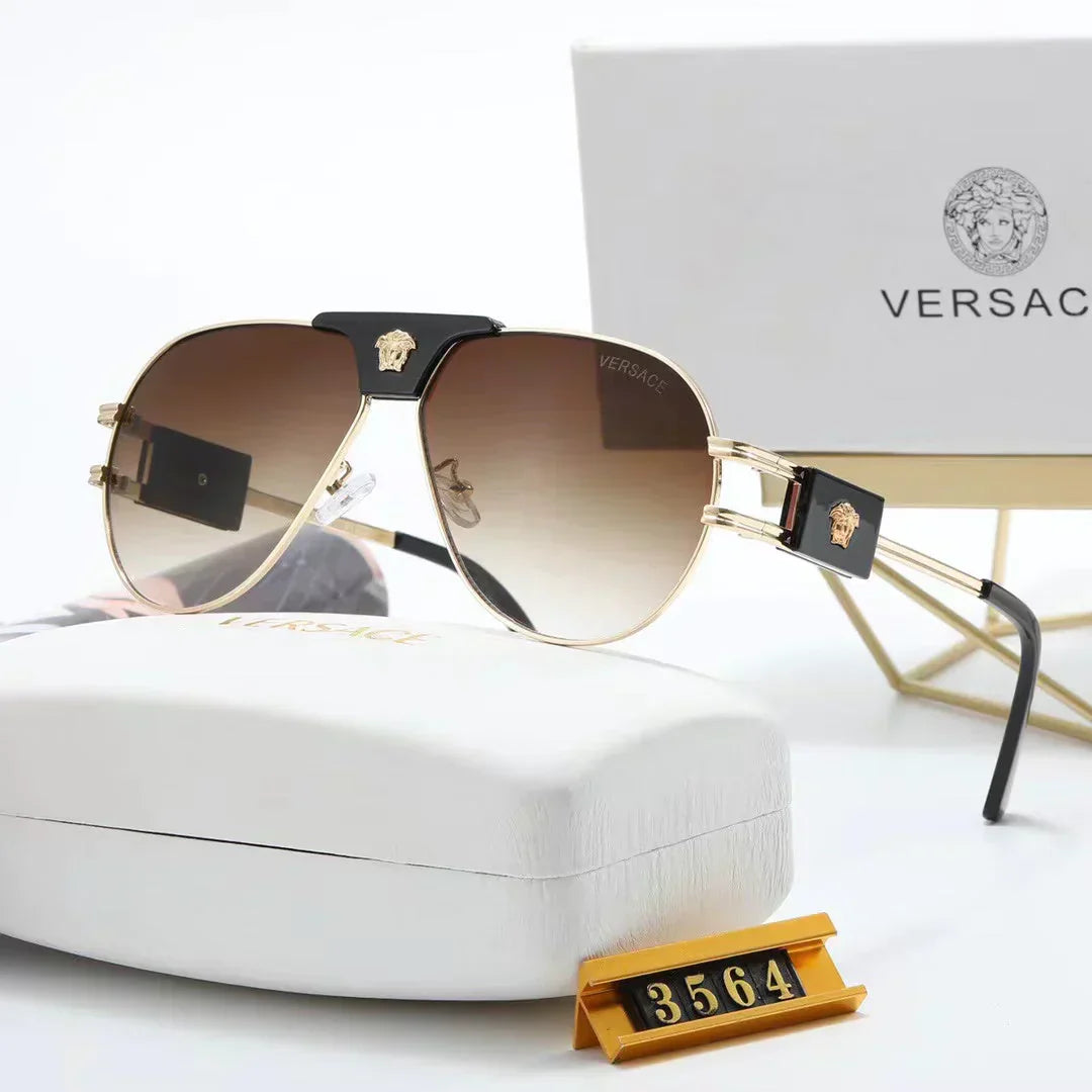 5-color fashion lion head temple sunglasses polarized glasses