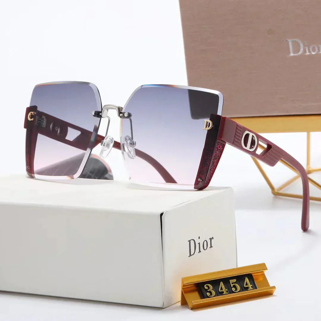 6-color fashion strip hollow temple polarized sunglasses