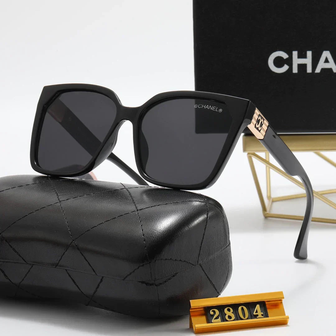 7 Colors Square Corrugated Temple Polarized Sunglasses