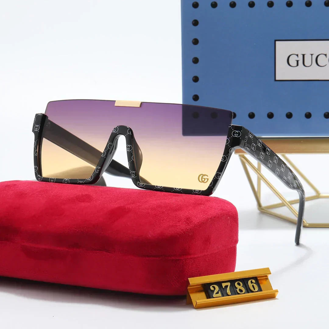 5 Colors One Piece  Printed Polarized Sunglasses
