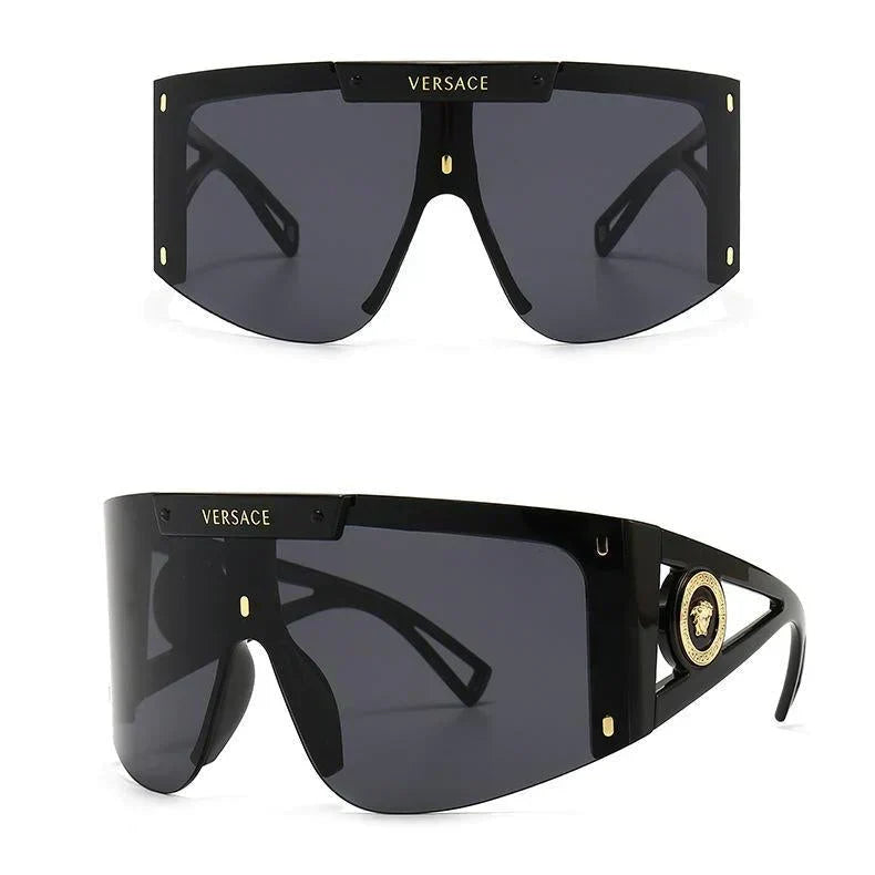 6 Colors One-piece Oversized Frame One-piece Retro Modern Charm Sunglasses