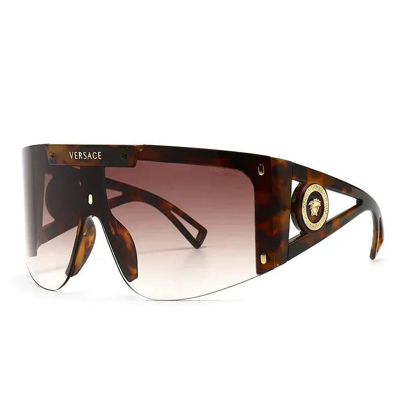 6 Colors One-piece Oversized Frame One-piece Retro Modern Charm Sunglasses