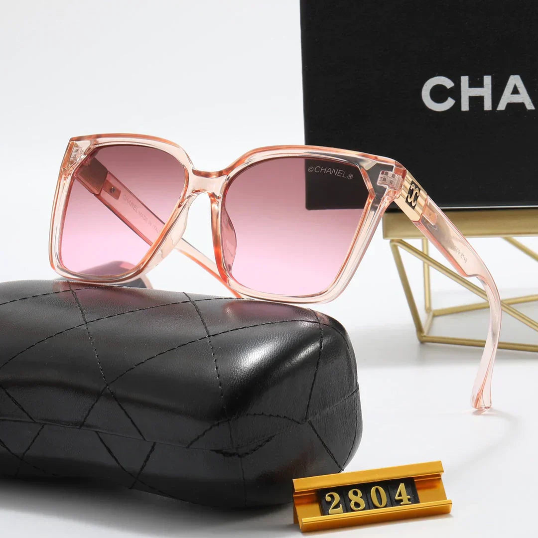 7 Colors Square Corrugated Temple Polarized Sunglasses